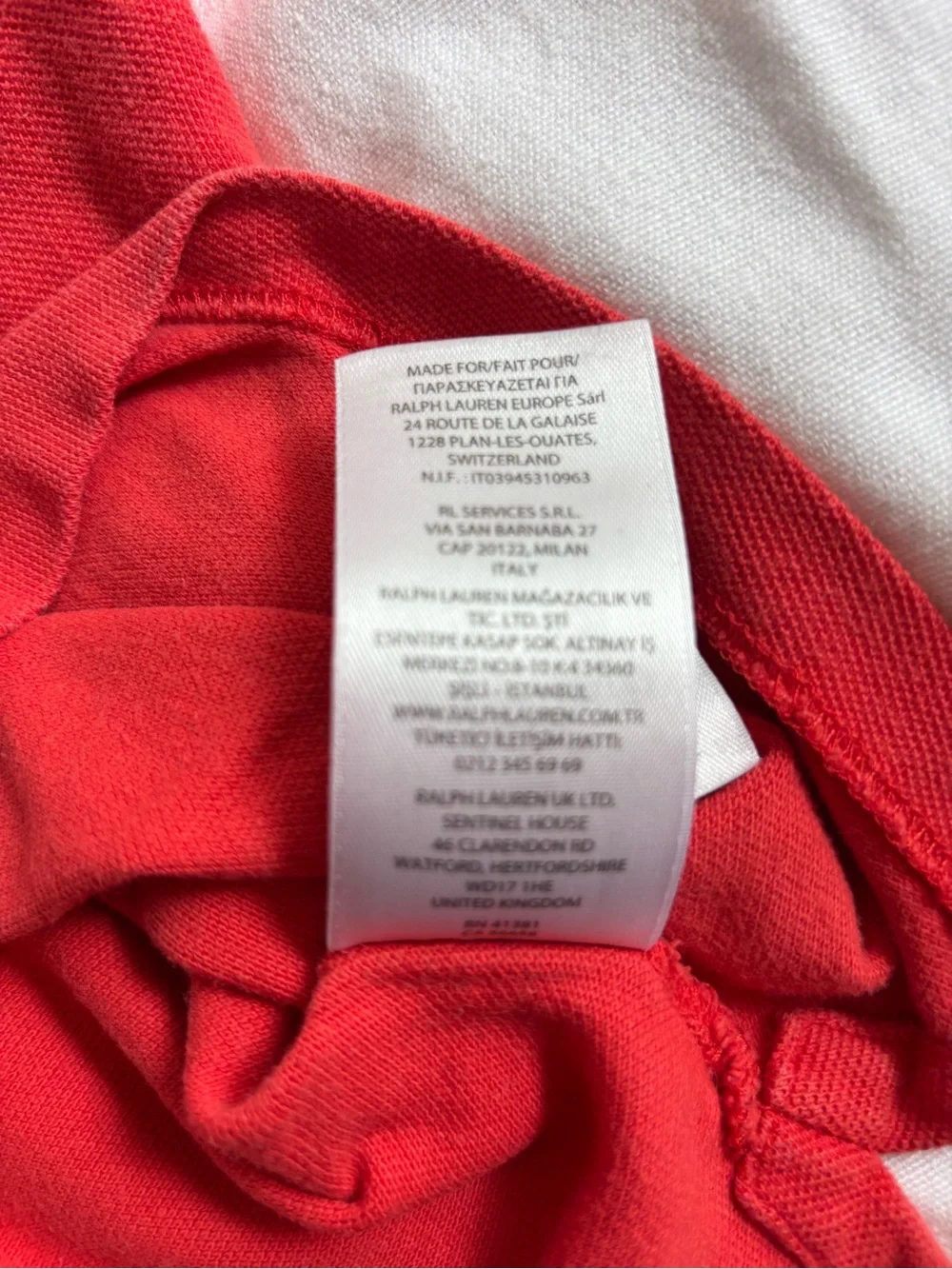 Ralph Lauren Boys' Red Polo Shirt with Yellow Pony MEDIUM 10-12